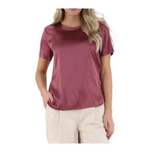 Liu Jo Blank T-shirt med bottenkilar Pink, Dam