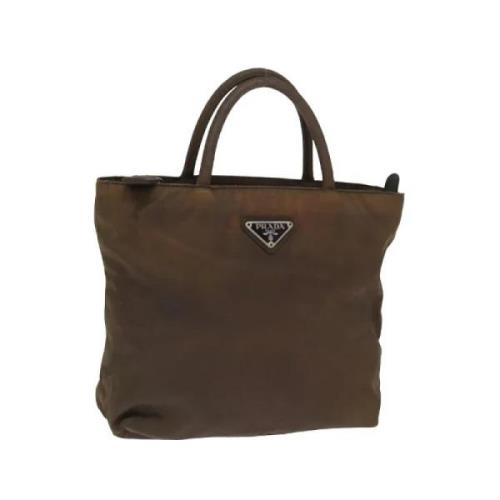 Prada Vintage Pre-owned Nylon prada-vskor Brown, Dam