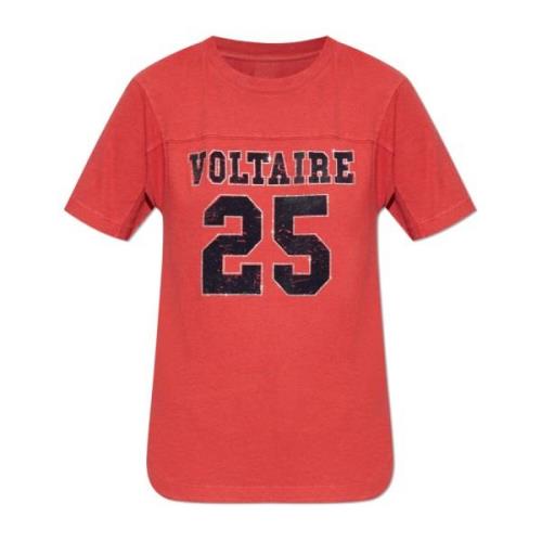 Zadig & Voltaire T-shirt Båge Red, Dam