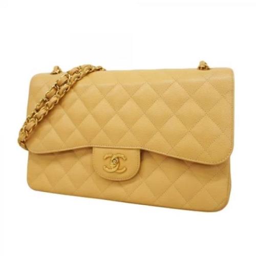 Chanel Vintage Pre-owned Laeder chanel-vskor Beige, Dam