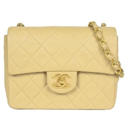 Chanel Vintage Pre-owned Laeder chanel-vskor Beige, Dam