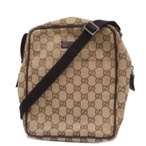 Gucci Vintage Pre-owned Canvas gucci-vskor Brown, Dam