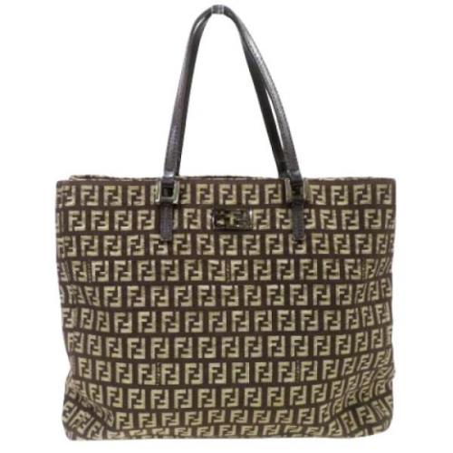 Fendi Vintage Pre-owned Canvas totevskor Brown, Dam