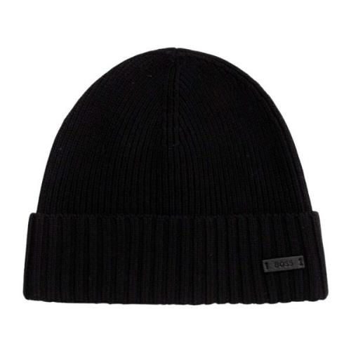 Hugo Boss Räfflad Svart Hatt Fati Modell Black, Herr