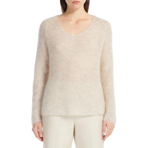 Max Mara Beige Mohairtröja Raglanärmar Beige, Dam