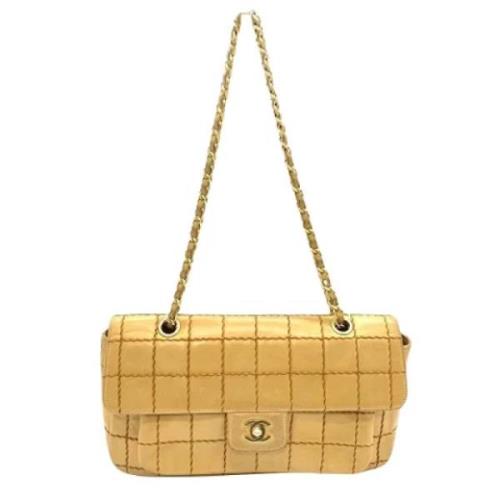 Chanel Vintage Pre-owned Laeder chanel-vskor Beige, Dam