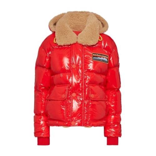 Dsquared2 Stiliga Kappor Kollektion Red, Dam