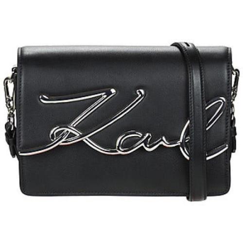 Karl Lagerfeld Axelväska kvinnor K/Signature MD Shoulderbag Svart Blac...