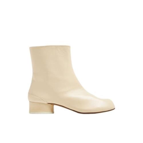 Maison Margiela Stiliga Ankelboots för Kvinnor Beige, Dam