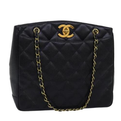 Chanel Vintage Pre-owned Laeder chanel-vskor Black, Dam