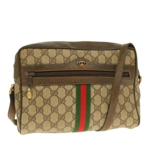 Gucci Vintage Pre-owned Canvas gucci-vskor Brown, Dam