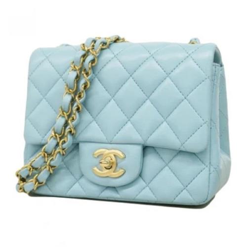 Chanel Vintage Pre-owned Laeder chanel-vskor Blue, Dam