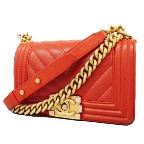 Chanel Vintage Pre-owned Laeder chanel-vskor Red, Dam