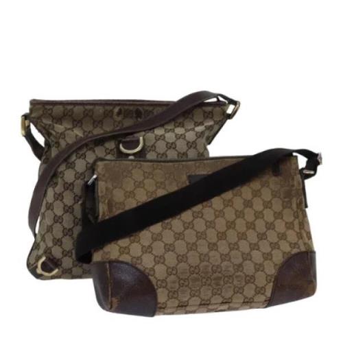 Gucci Vintage Pre-owned Canvas gucci-vskor Brown, Dam