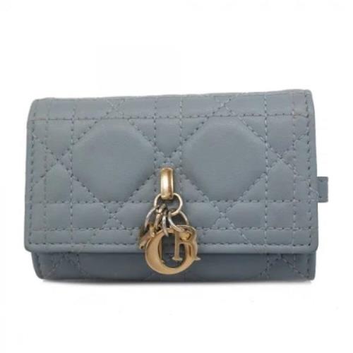 Dior Vintage Pre-owned Tyg nyckelhllare Gray, Dam