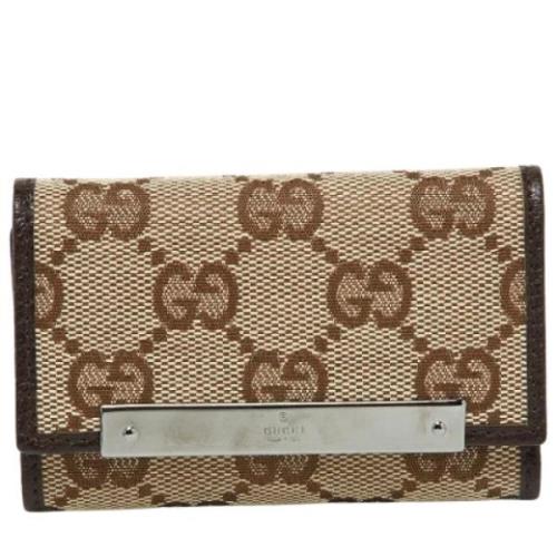 Gucci Vintage Pre-owned Laeder nyckelhllare Brown, Dam