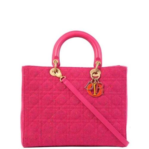 Dior Vintage Pre-owned Tyg handvskor Pink, Dam