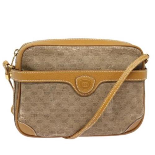 Gucci Vintage Pre-owned Canvas gucci-vskor Beige, Dam