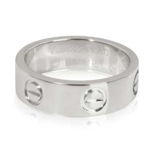 Cartier Vintage Pre-owned Platina ringar Gray, Dam