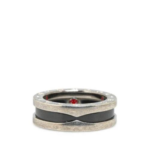 Bvlgari Vintage Pre-owned Metall ringar Gray, Dam