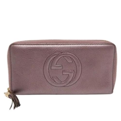 Gucci Vintage Pre-owned Laeder plnbcker Purple, Dam