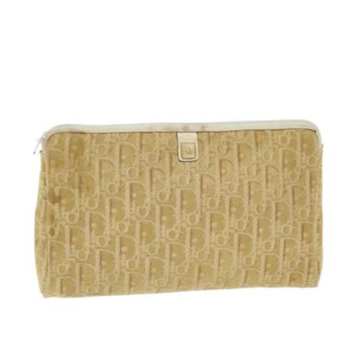 Dior Vintage Pre-owned Canvas kuvertvskor Beige, Dam