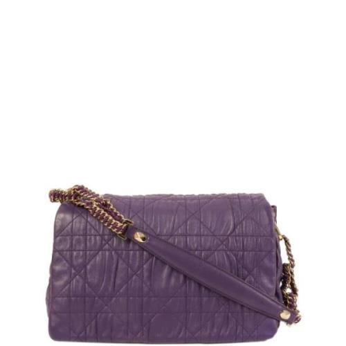 Dior Vintage Pre-owned Tyg dior-vskor Purple, Dam