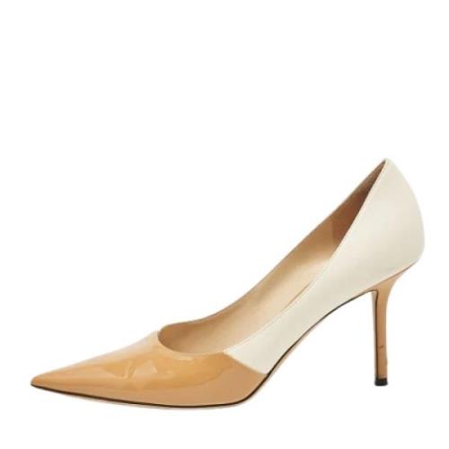 Jimmy Choo Pre-owned Pre-owned Laeder klackskor Beige, Dam