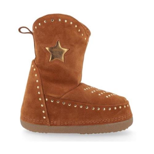 Inuikii Brun Cowboy Studs Stövlar Brown, Dam