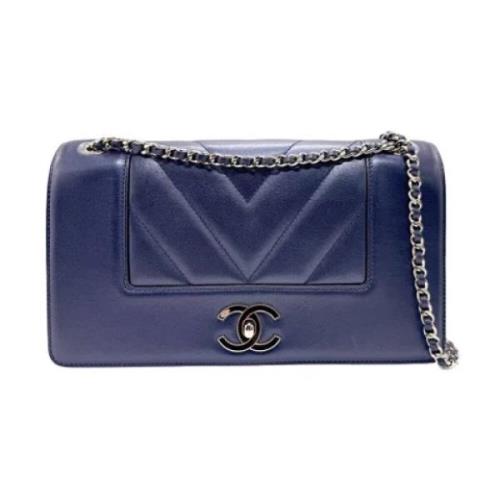 Chanel Vintage Pre-owned Laeder chanel-vskor Blue, Dam