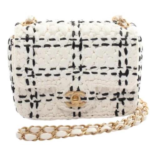 Chanel Vintage Pre-owned Tyg chanel-vskor White, Dam