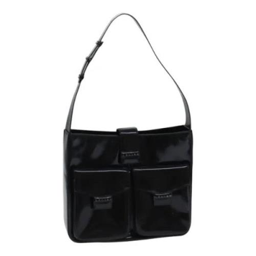 Celine Vintage Pre-owned Laeder axelremsvskor Black, Dam