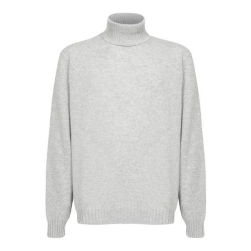 Dell'oglio Grå Stickat för Män Aw24 Gray, Herr