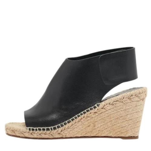 Celine Vintage Pre-owned Laeder espadriller Black, Dam