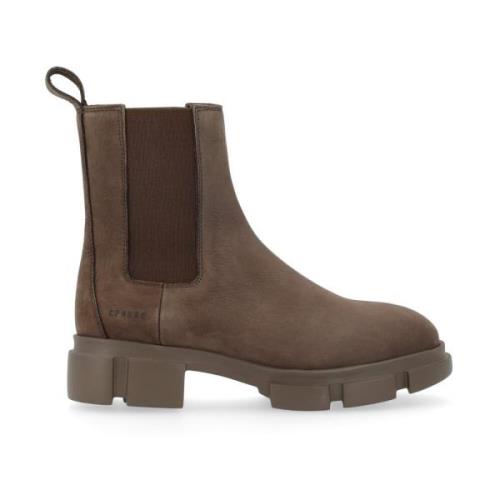 Copenhagen Shoes Nabuc Chelsea Boot för kvinnor Brown, Dam