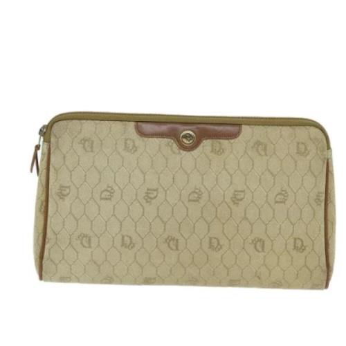 Dior Vintage Pre-owned Canvas dior-vskor Beige, Dam