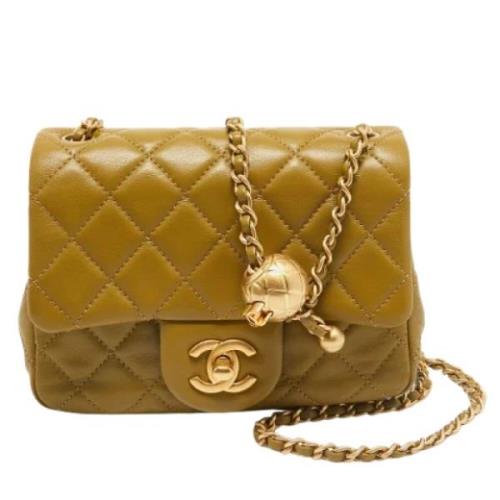 Chanel Vintage Pre-owned Laeder chanel-vskor Green, Dam