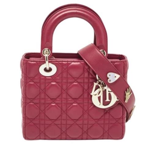 Dior Vintage Pre-owned Laeder totevskor Red, Dam