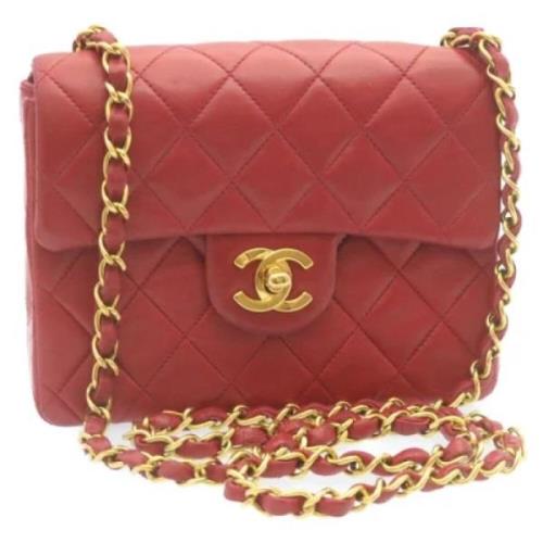 Chanel Vintage Pre-owned Laeder chanel-vskor Red, Dam