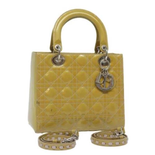 Dior Vintage Pre-owned Tyg dior-vskor Yellow, Dam