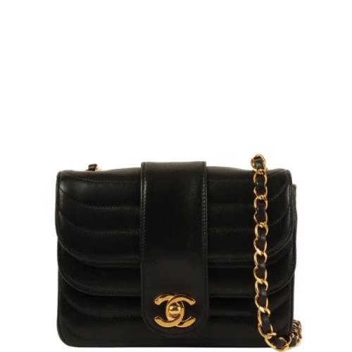 Chanel Vintage Pre-owned Tyg chanel-vskor Black, Dam