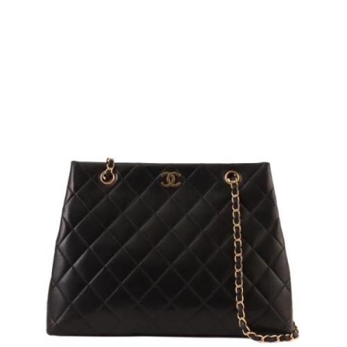 Chanel Vintage Pre-owned Tyg chanel-vskor Black, Dam