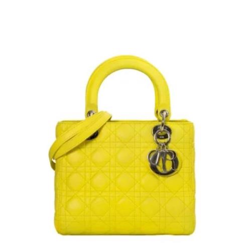 Dior Vintage Pre-owned Laeder dior-vskor Yellow, Dam