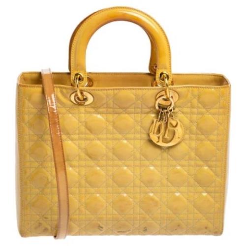 Dior Vintage Pre-owned Laeder dior-vskor Yellow, Dam