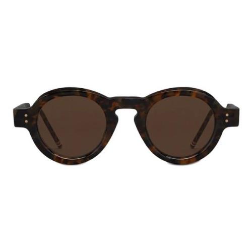 Thom Browne Stiliga Runda Tokyo Tortoise Solglasögon Brown, Herr