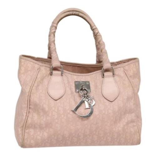 Dior Vintage Pre-owned Canvas handvskor Pink, Dam