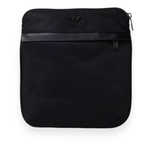 Emporio Armani Messenger Bag för stiliga proffs Black, Herr