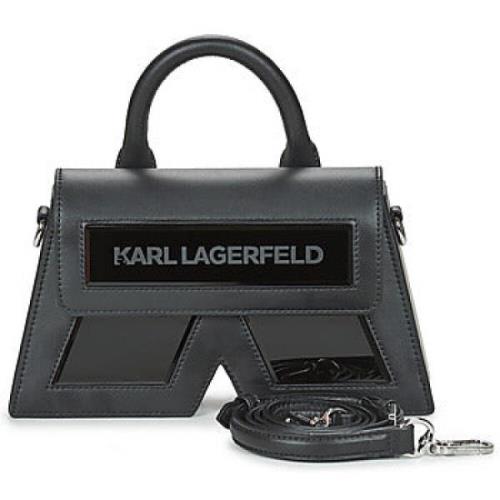 Karl Lagerfeld Väska kvinnor Ikon/K CB Läder Svart Black, Dam