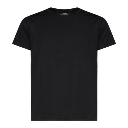 K-Way Grön Svart Skog Bomull T-shirt Black, Herr