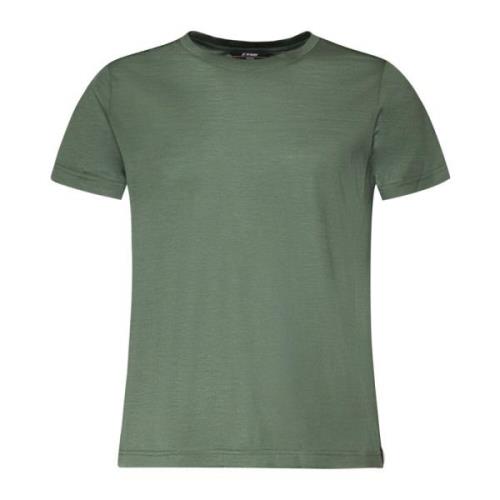 K-Way Grön Svart Skog Bomull T-shirt Green, Herr